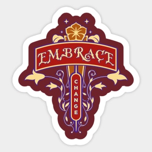 Embrace Change Sticker